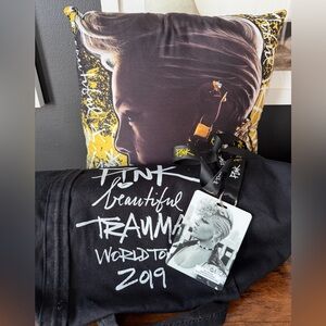 P!NK Beautiful Trauma World Tour VIP Pillow, Tote Bag, Lanyard